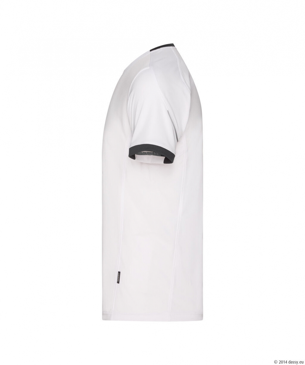DASSY® Nexus Next T-shirt, weiß/anthrazitgrau