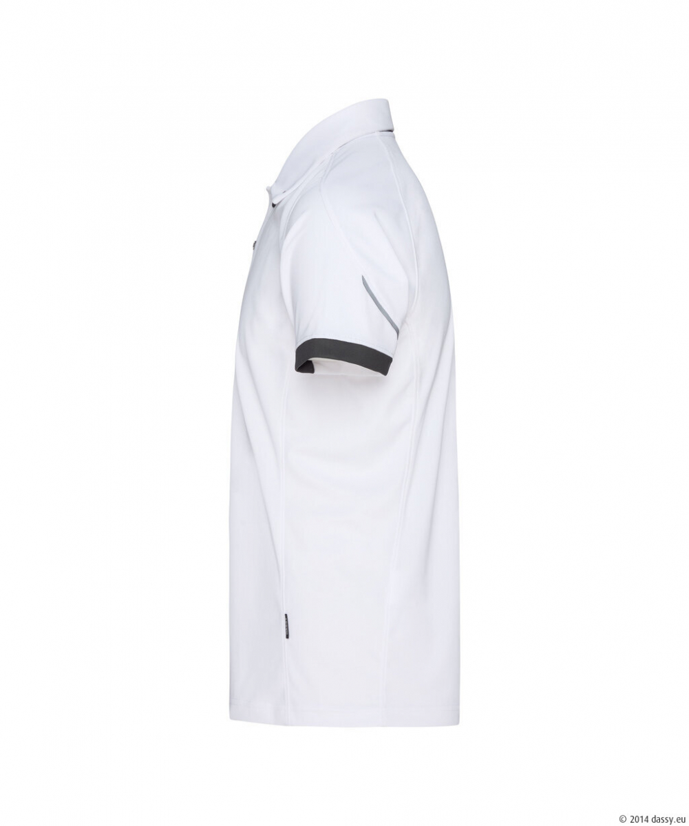 DASSY® Traxion Next Poloshirt weiß/anthrazitgrau