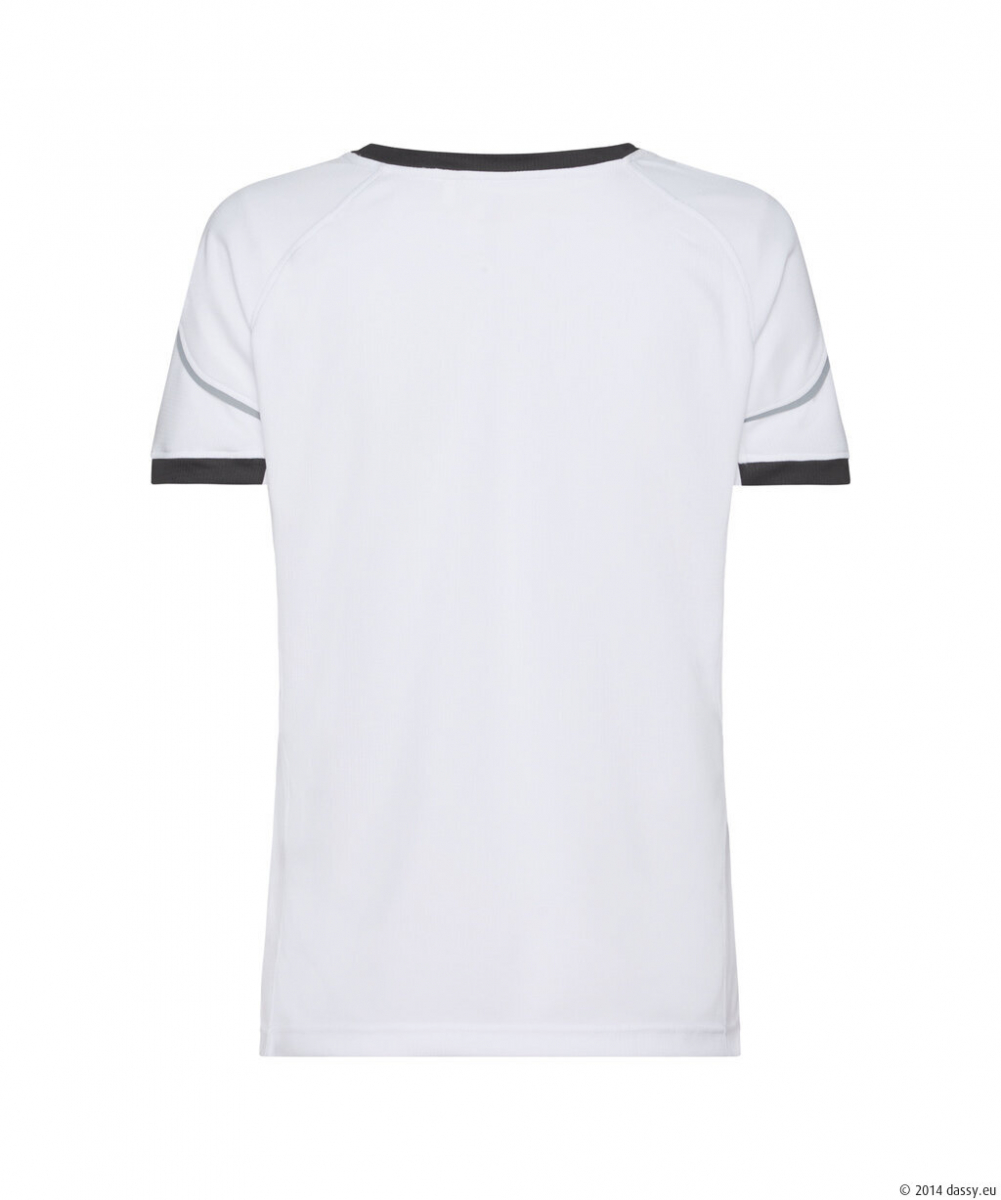 DASSY® Nexus Next Women T-shirt für Damen, weiß/anthrazitgrau