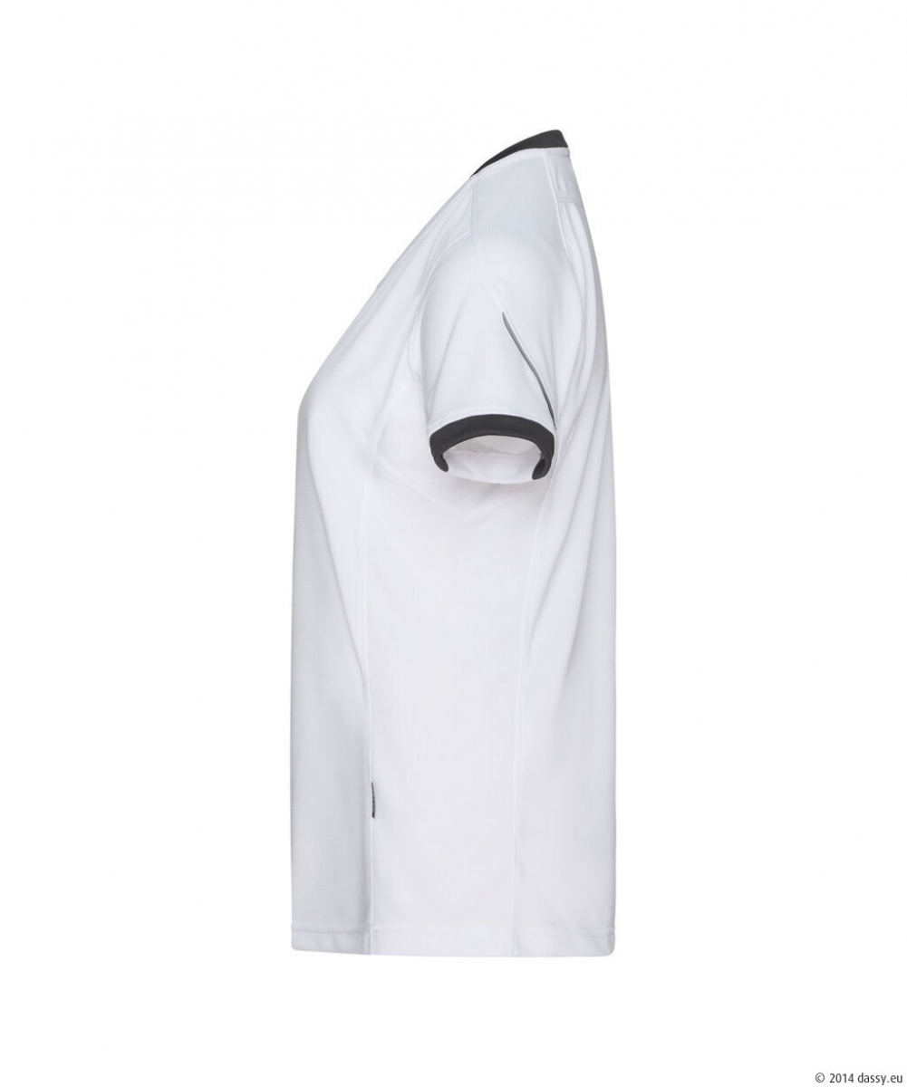 DASSY® Nexus Next Women T-shirt für Damen, weiß/anthrazitgrau