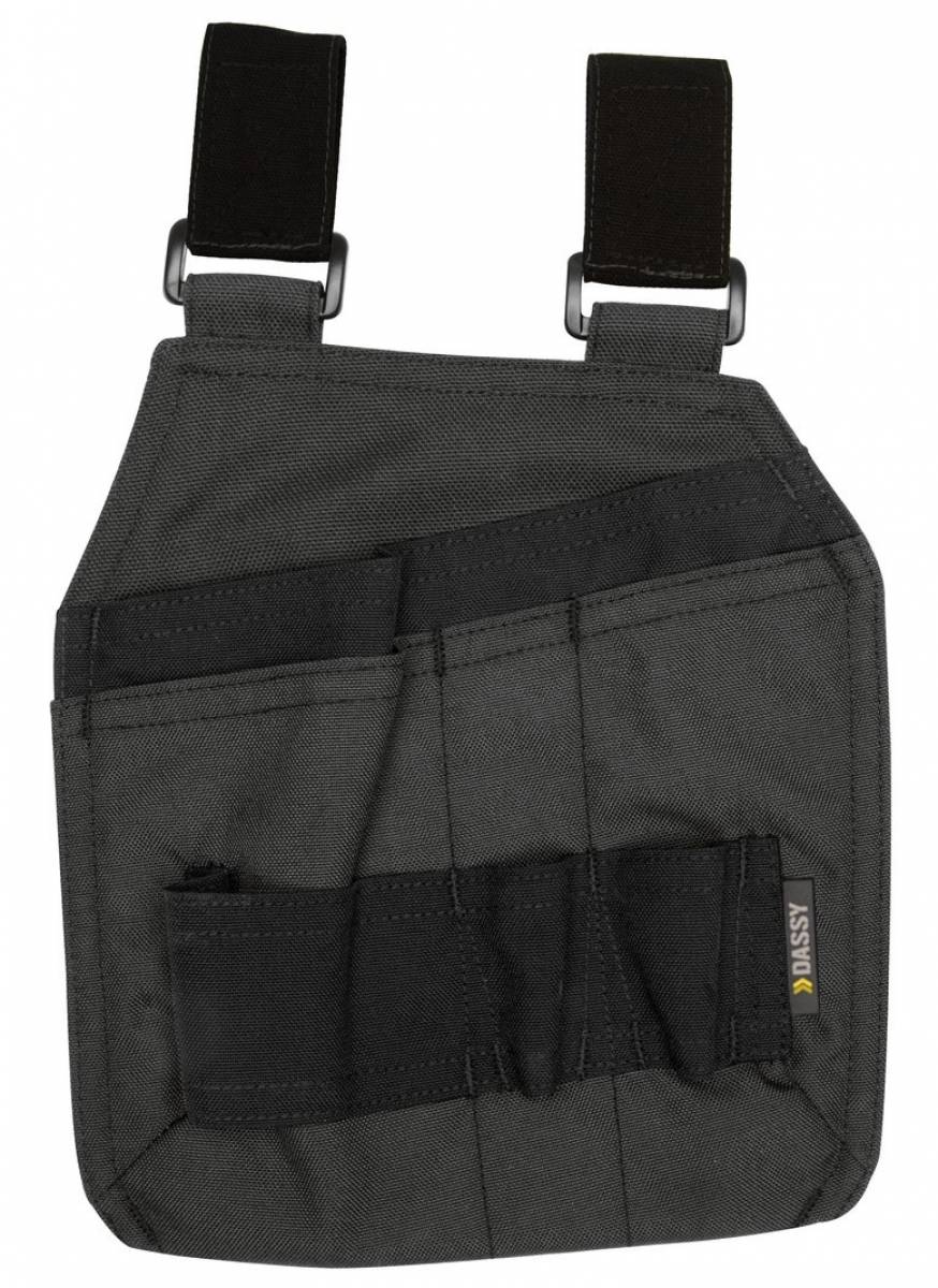 DASSY-Werkzeugtaschen mit Schlaufen "CORDON", grau/schwarz