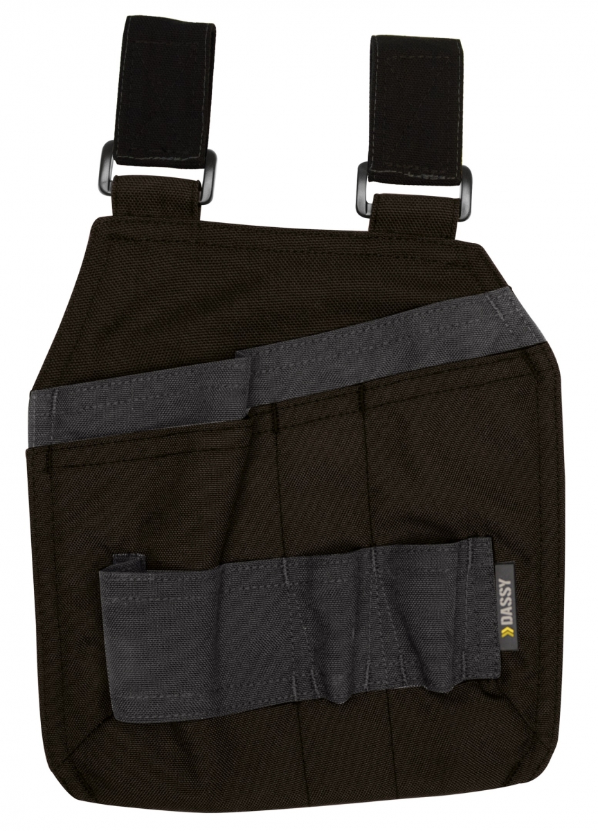 DASSY-Werkzeugtaschen mit Schlaufen "CORDON", schwarz/grau