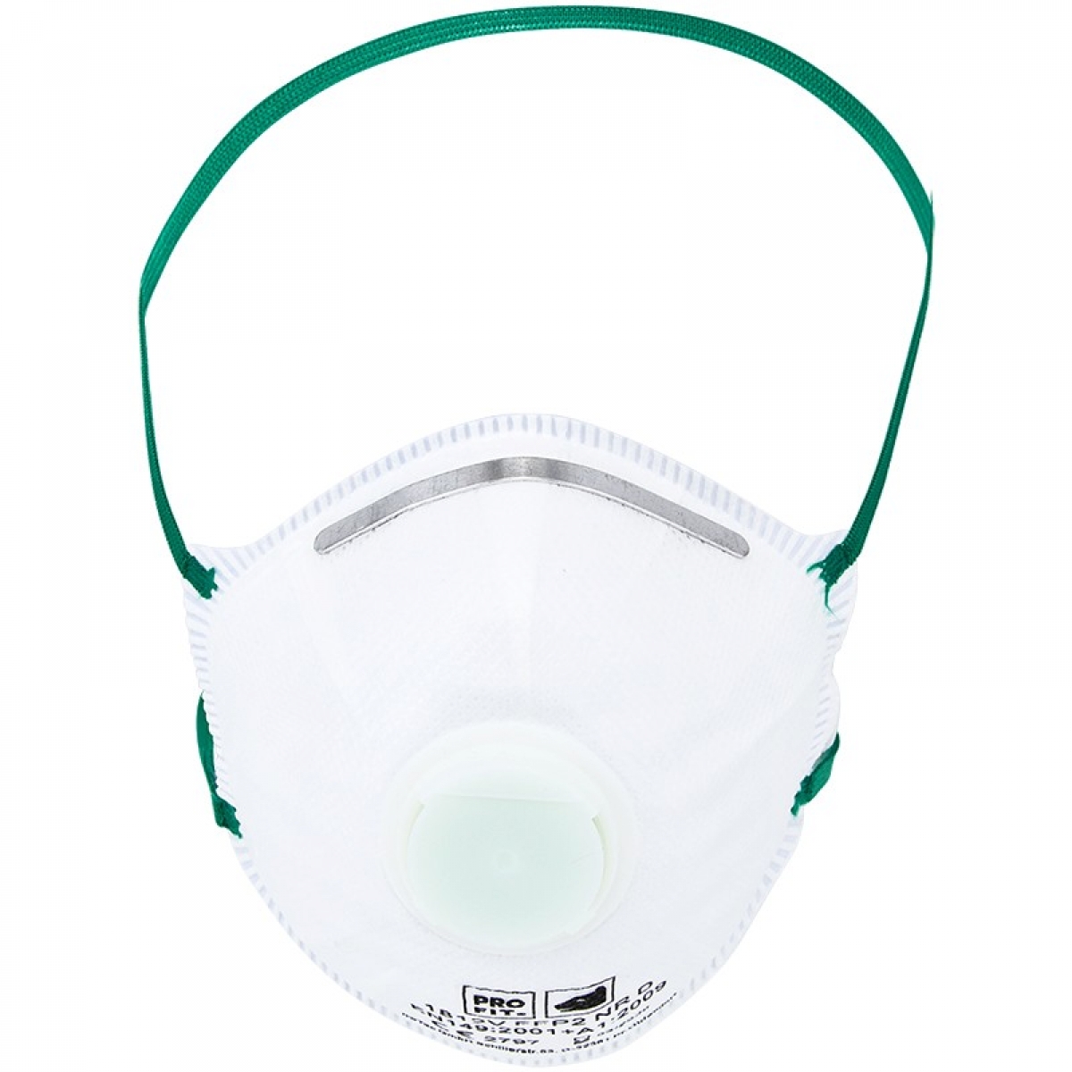Atemschutzmaske FFP2 mit Ventil, wei, VE = 10 Stk.