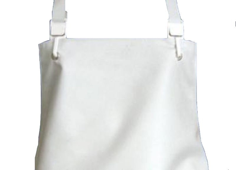 SCHLACHTHAUSFREUND-Workwear, Ischü-Schürze, Gummischürze, 1015, Kante genäht, schwarz, VE = 5