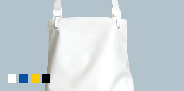 SCHLACHTHAUSFREUND-Workwear, Ischü-Juniorschürze, Gummischürze, 1218, Kante offen, gelb, VE = 5