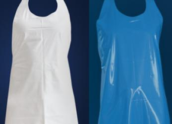SCHLACHTHAUSFREUND-Workwear, Ledolin Pure Schürze, 1552, blau, VE = 5