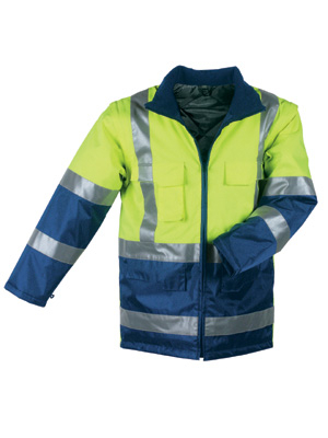 F-ELYSEE-4 in 1-Warnschutz-Parka, *JEKYLL*, fluoreszierend gelb/marine abgesetzt