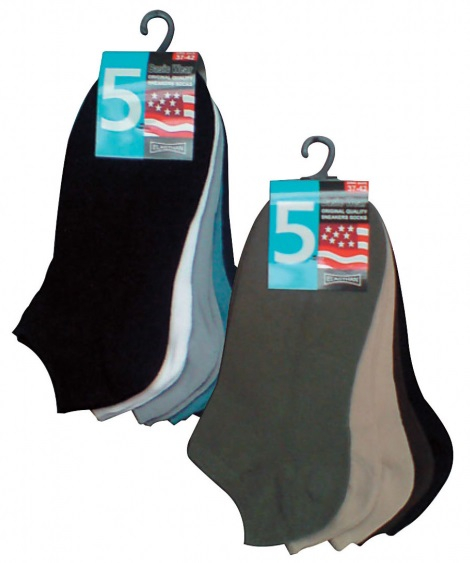 WOWERAT-Sneaker-Socken, 5er Pack, VE: 100 Paar, wei