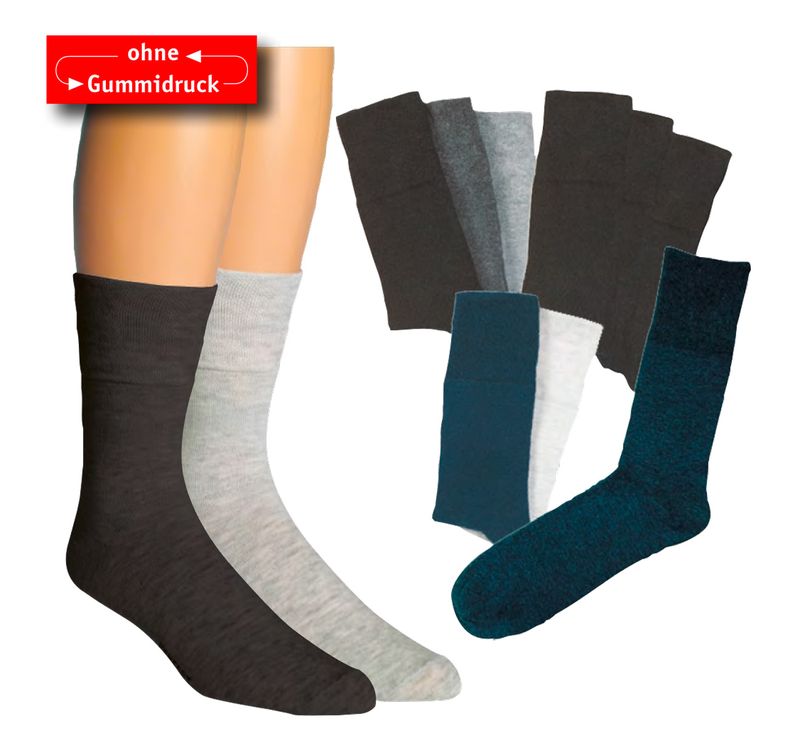 WOWERAT-Gesundheits-Arbeits-Berufs-Socken, Pkg.  3 Paar, schwarz