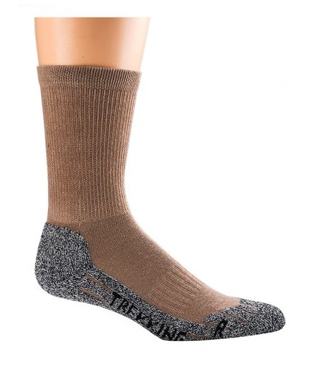 WOWERAT-COOLMAX-Trekking-Socken, Funktions-Sport-Arbeits-Berufs-Socken, camel