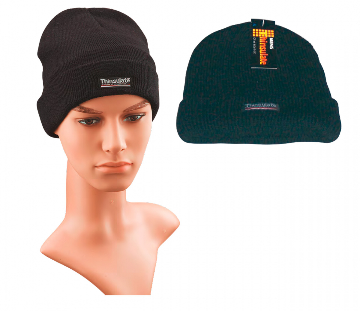 WOWERAT-Workwear, Strick-Mütze, schwarz
