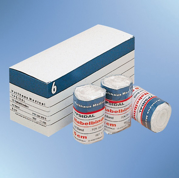 Holthaus Medical, Erste Hilfe, YPSIDAL Nabelbinde, 6 cm x 2 m
