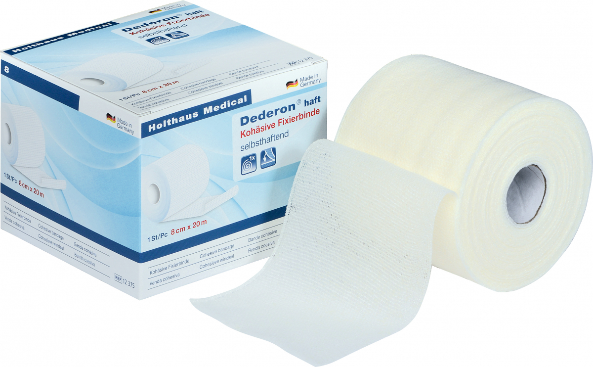 Holthaus Medical, Erste Hilfe, Dederon haft Fixierbinde , 8 cm x 20 m