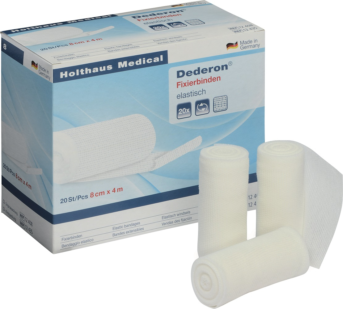 Holthaus Medical, Erste Hilfe, Dederon Fixierbinde PA/CV , 4 cm x 4 m