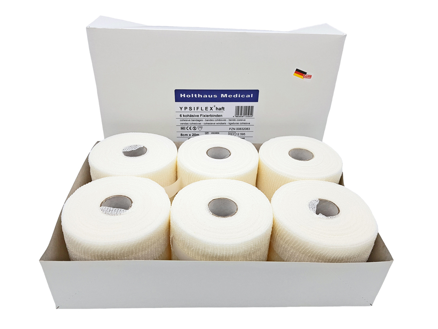 Holthaus Medical, Erste Hilfe, PSIFLEX haft Fixierbinde , 10 cm x 20 m
