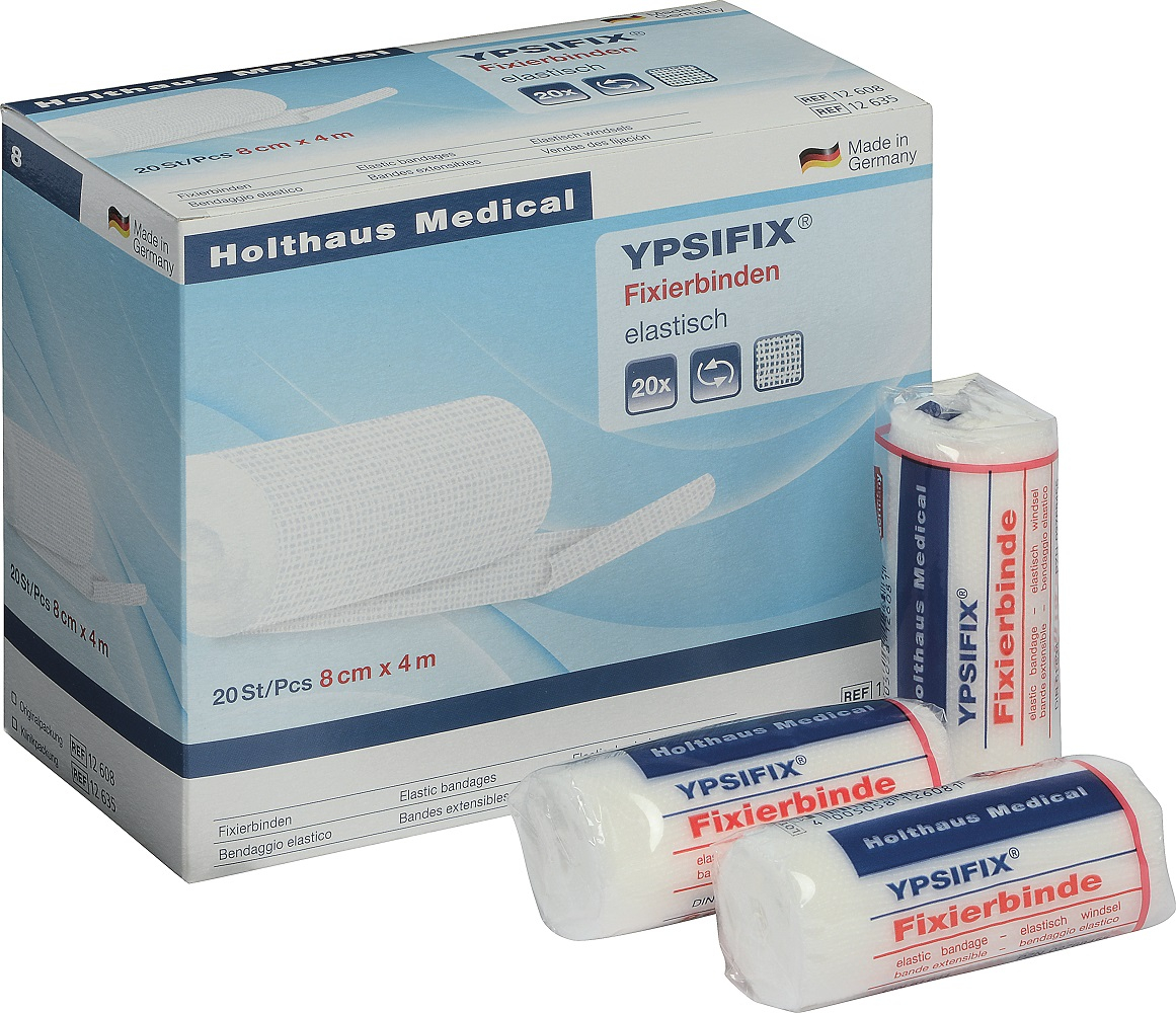 Holthaus Medical, Erste Hilfe, PSIFIX® Fixierbinde PA/CO , 8 cm x 4 m