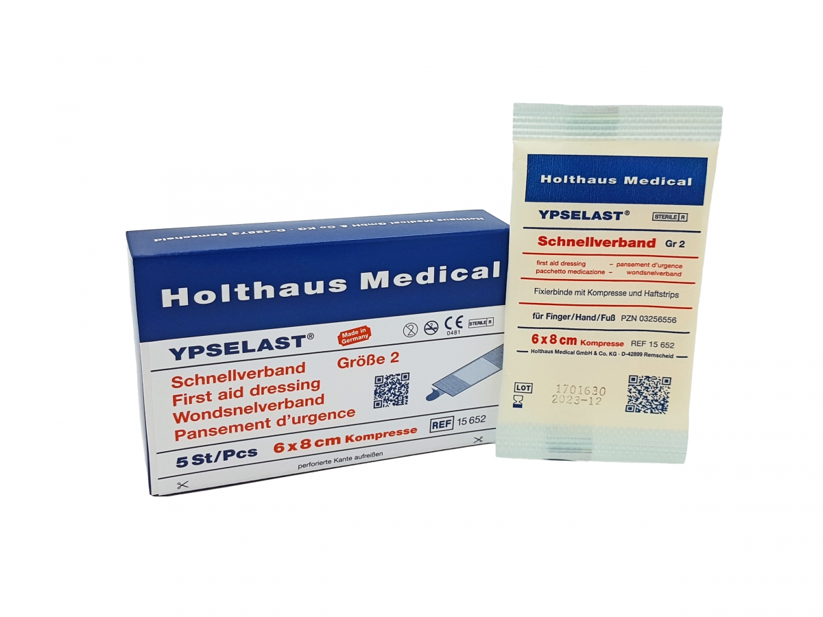 Holthaus Medical, Erste-Hilfe, YPSELAST Schnellverband , Gr 1