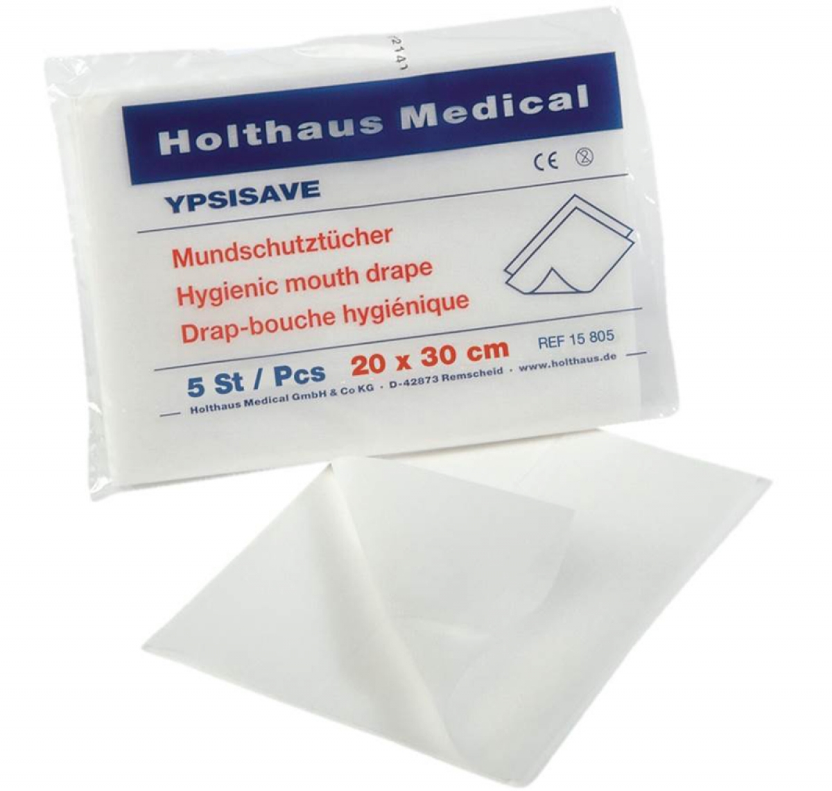 Holthaus Medical, Erste-Hilfe, YPSISAVE Mundschutztcher , 20 x 30 cm