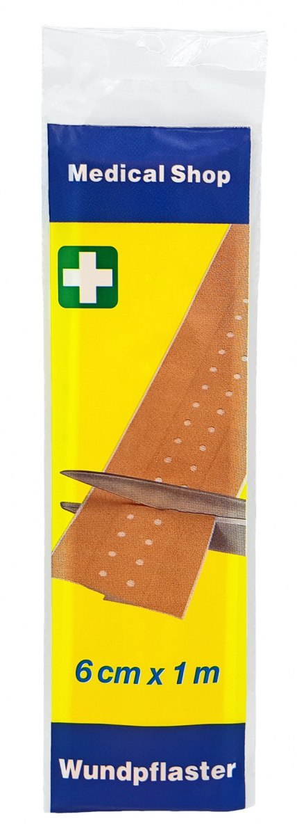 Holthaus Medical, Erste-Hilfe, Medical Shop Wundpflaster , 6 cm x 1m