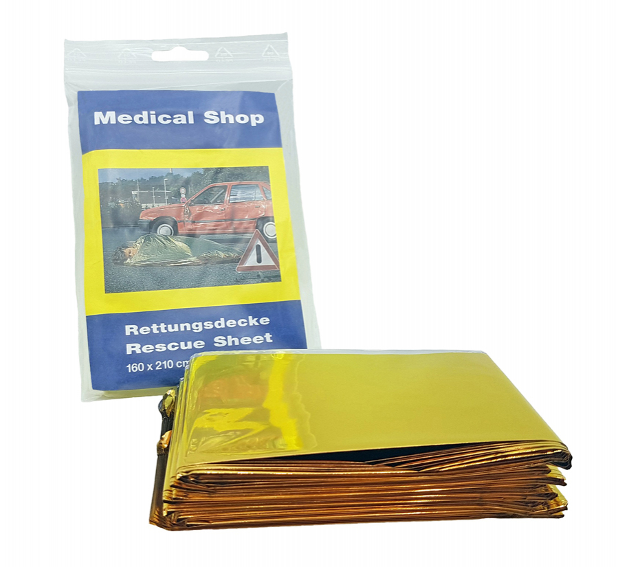 Holthaus Medical, Erste-Hilfe, Medical Shop Rettungsdecke , 160 x 210 cm