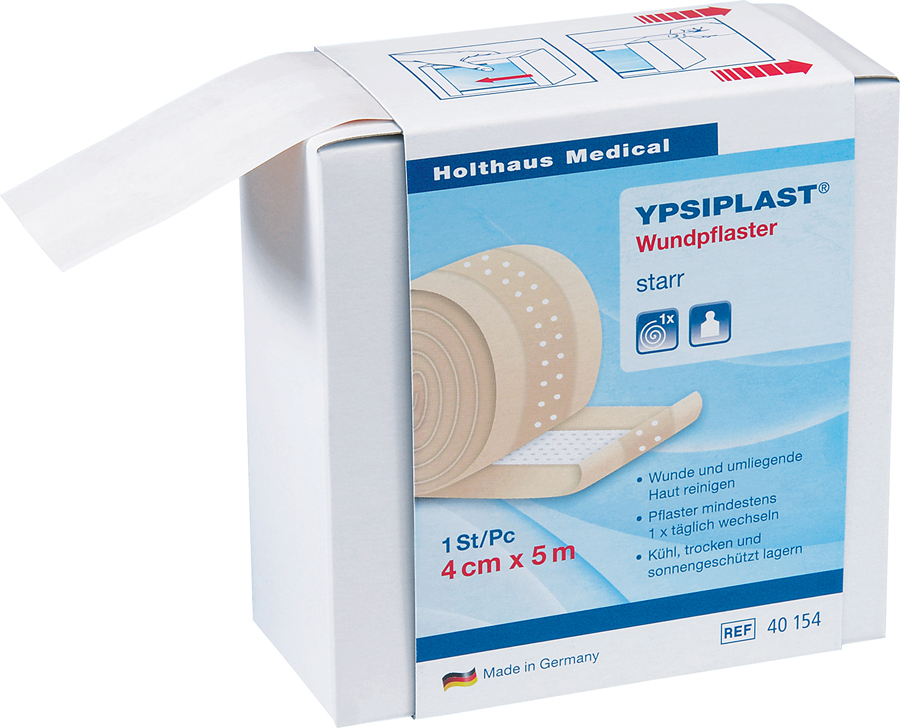 Holthaus Medical, Erste-Hilfe, YPSIPLAST Wundpflaster , 4 cm x 5 m