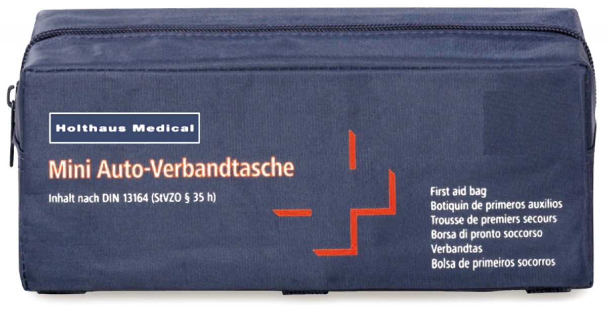Holthaus Medical, Erste-Hilfe, Mini Verbandtasche blau