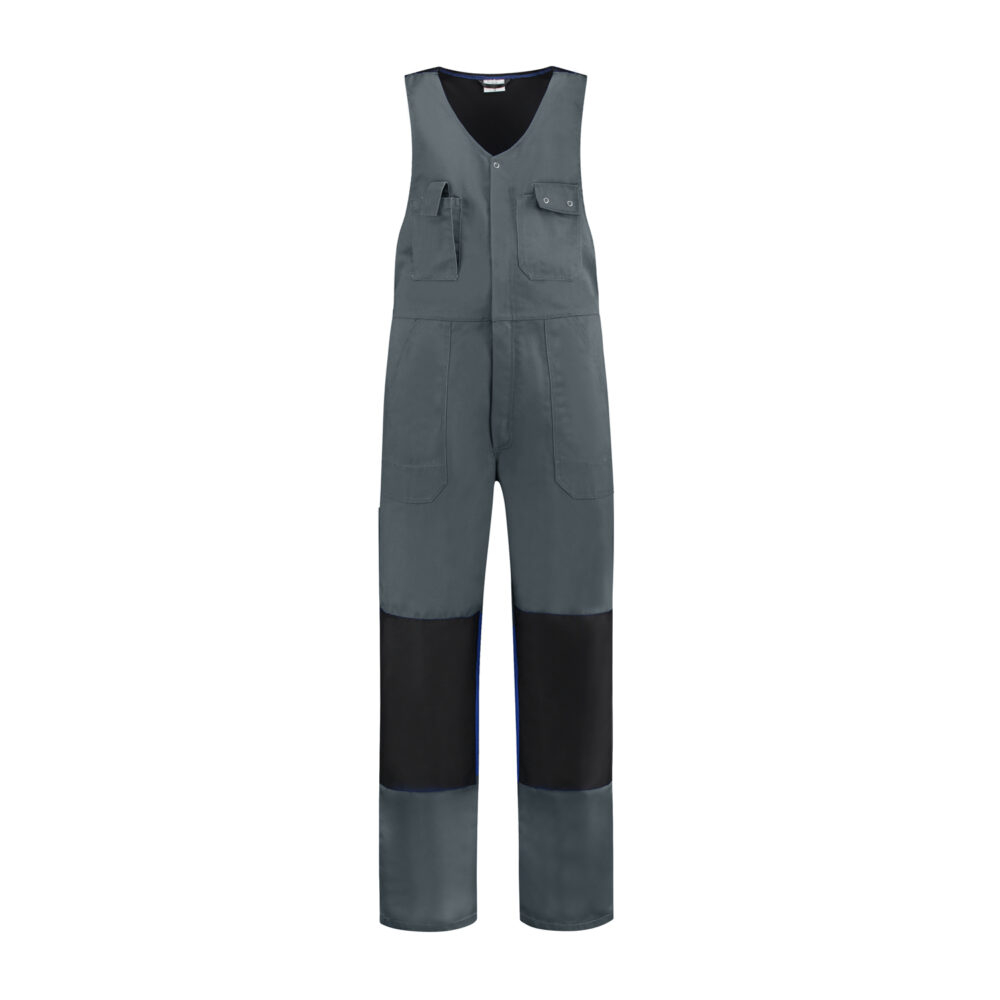 Westenoverall Baumwolle/Polyester, 280g/m², grau/schwarz