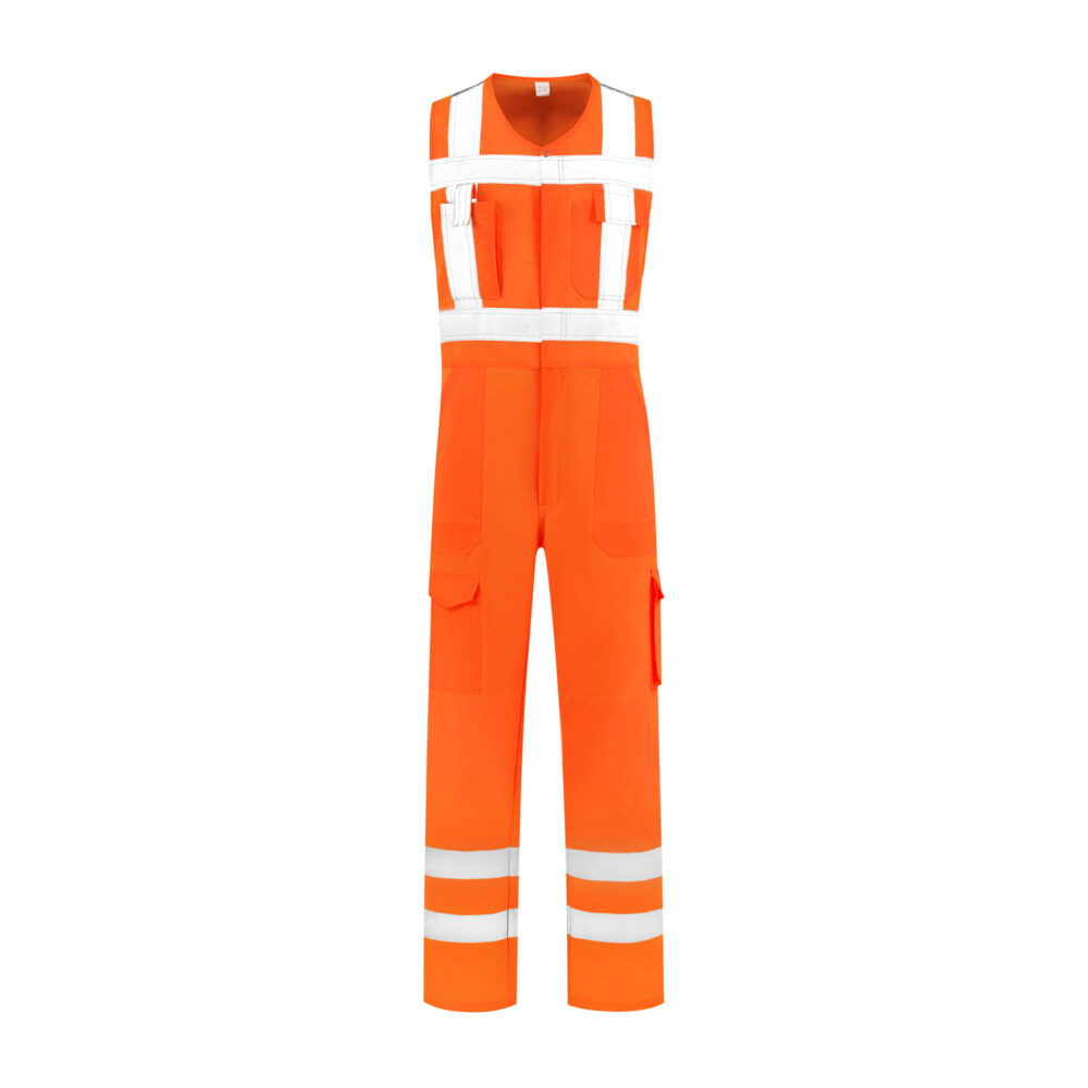 Warnschutz-Westenoverall Baumwolle/Polyester, 280g/m², orange