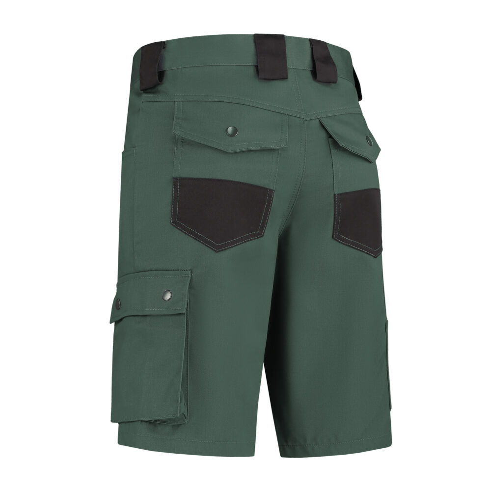 Arbeitsshorts Baumwolle/Polyester, 280g/m², flaschengrün/schwarz