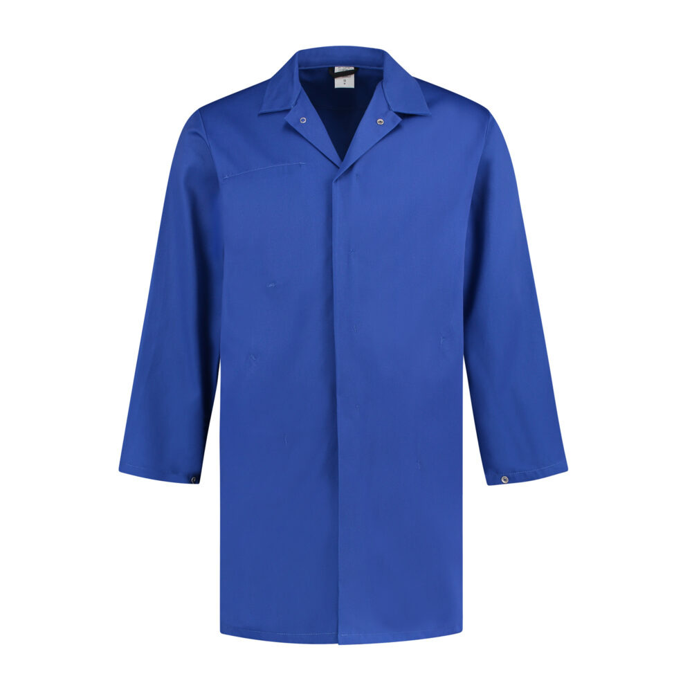 Hygiene Kittel Polyester/Baumwolle, 260g/m², kornblau