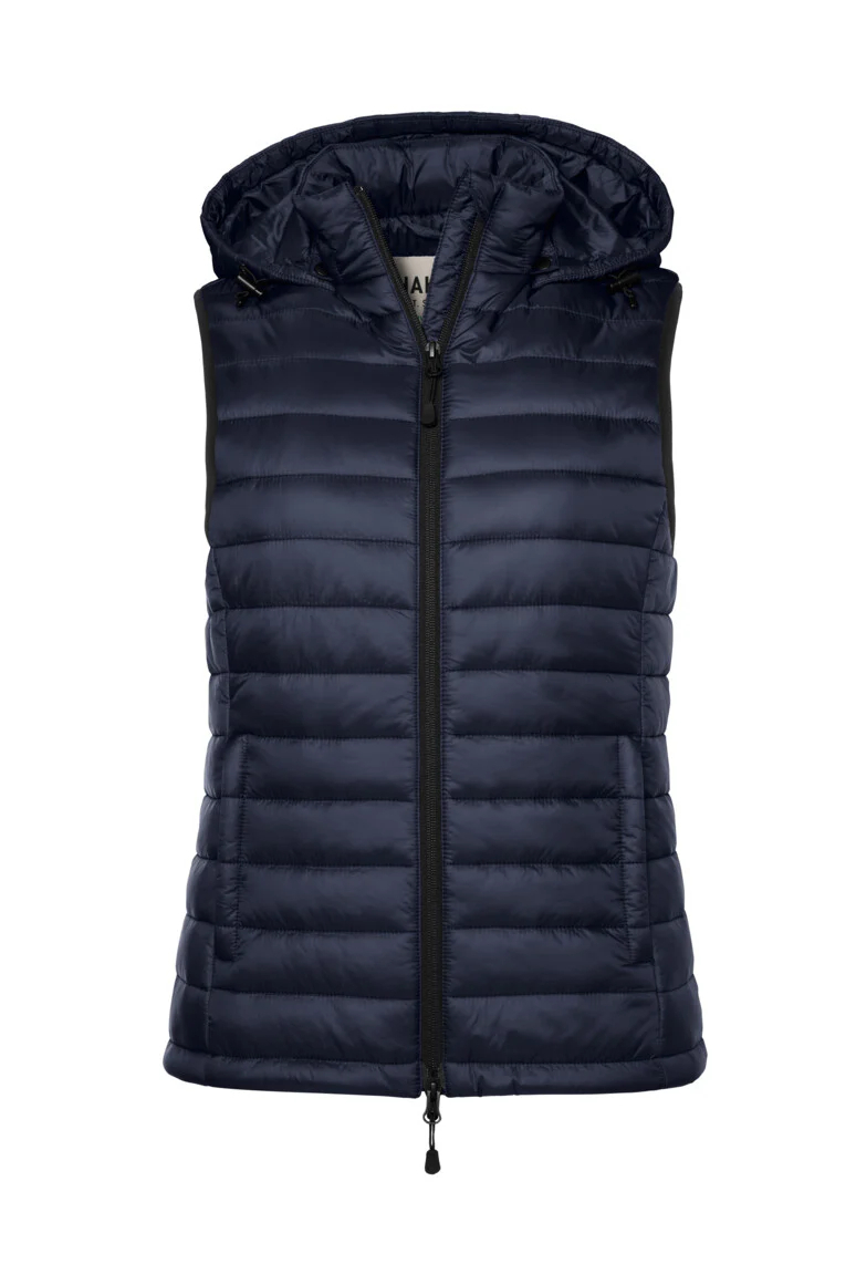 HAKRO Damen Kapuzen-Loftweste, tinte