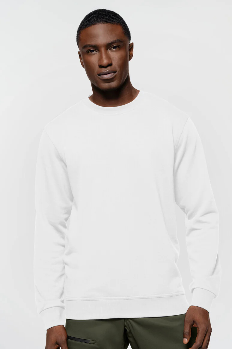 Label-Free Sweatshirt Heavy MIKRALINAR® ECO, weiß