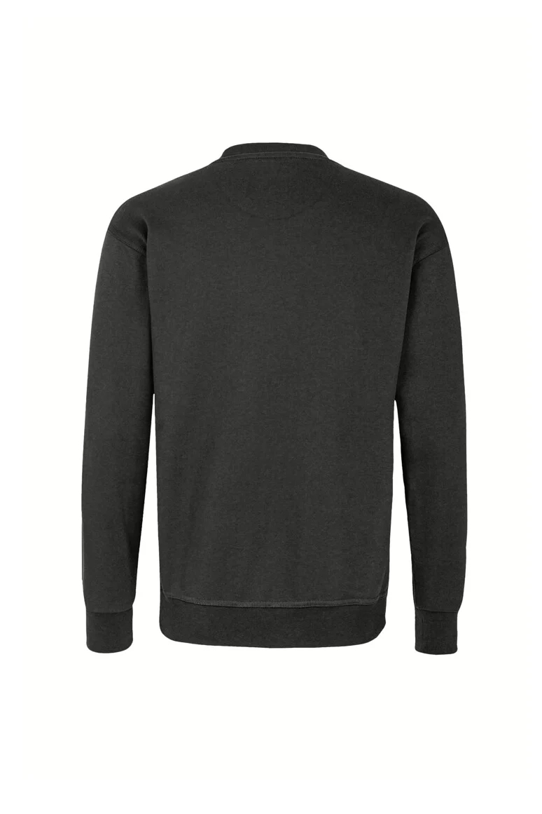Label-Free Sweatshirt Heavy MIKRALINAR® ECO, karbongrau