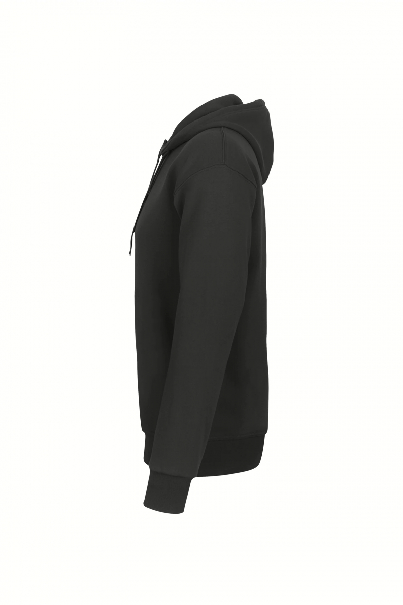 Label-Free Kapuzen-Sweat Heavy MIKRALINAR® ECO, karbongrau
