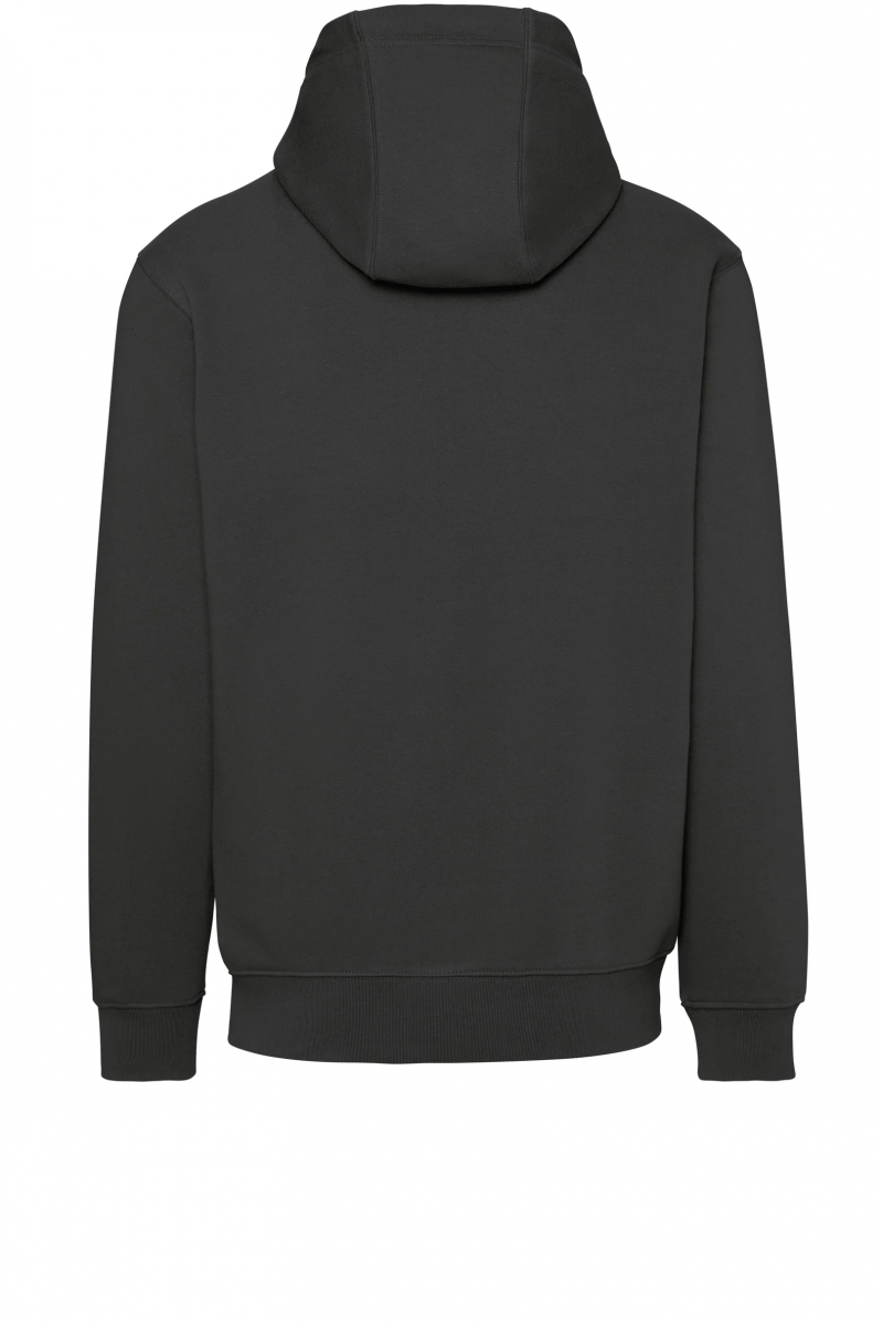 Label-Free Kapuzen-Sweat Heavy MIKRALINAR® ECO, karbongrau