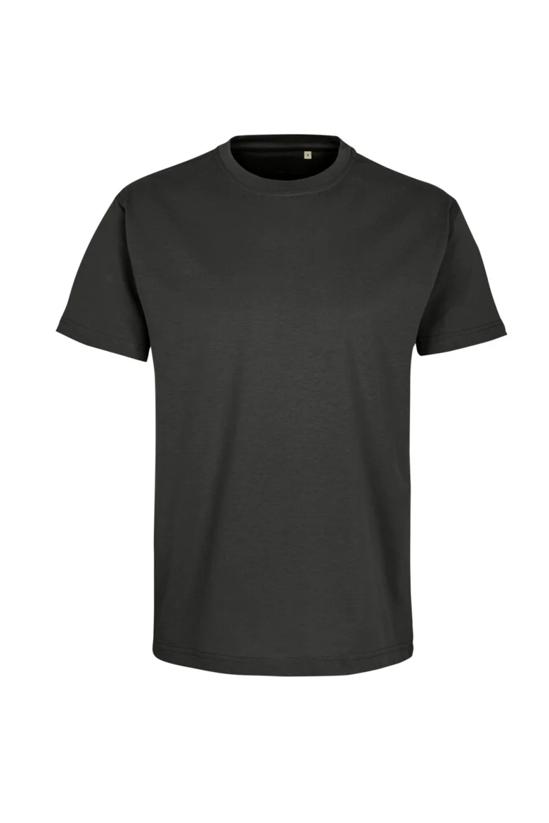 Label-Free T-Shirt Heavy MIKRALINAR® ECO, karbongrau