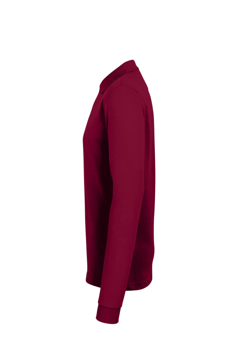 HAKRO Longsleeve-Poloshirt MIKRALINAR®, weinrot