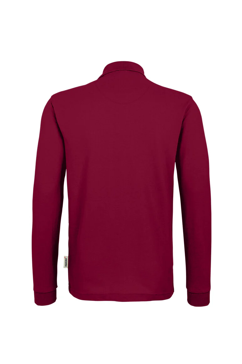 HAKRO Longsleeve-Poloshirt MIKRALINAR®, weinrot