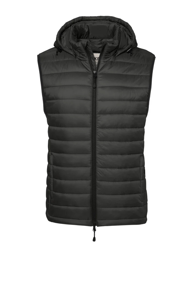 HAKRO Kapuzen-Loftweste, karbongrau