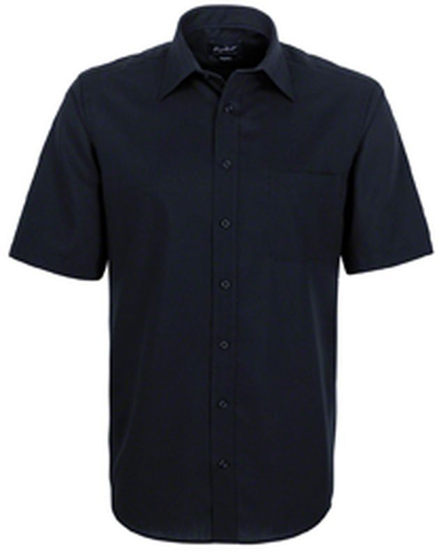 HAKRO-Workwear, Arbeits-Berufs-Hemd, 1/2 Arm Business, schwarz