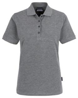 HAKRO-Worker-Shirts, Women-Poloshirt Classic, grau-meliert