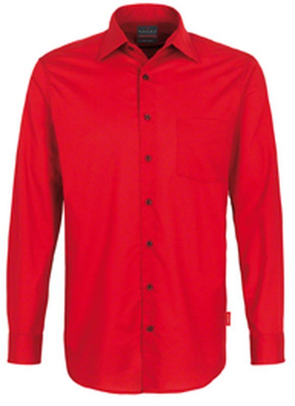 HAKRO-Workwear, Arbeits-Berufs-Hemd, 1/1 Arm Performance, rot