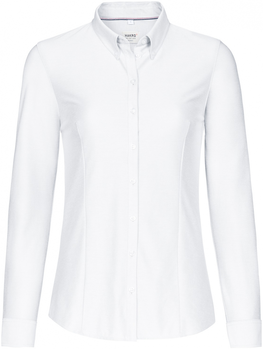 HAKRO-Workwear, Bluse, 1/1-Arm, Natural Stretch, 135 g / m², weiß