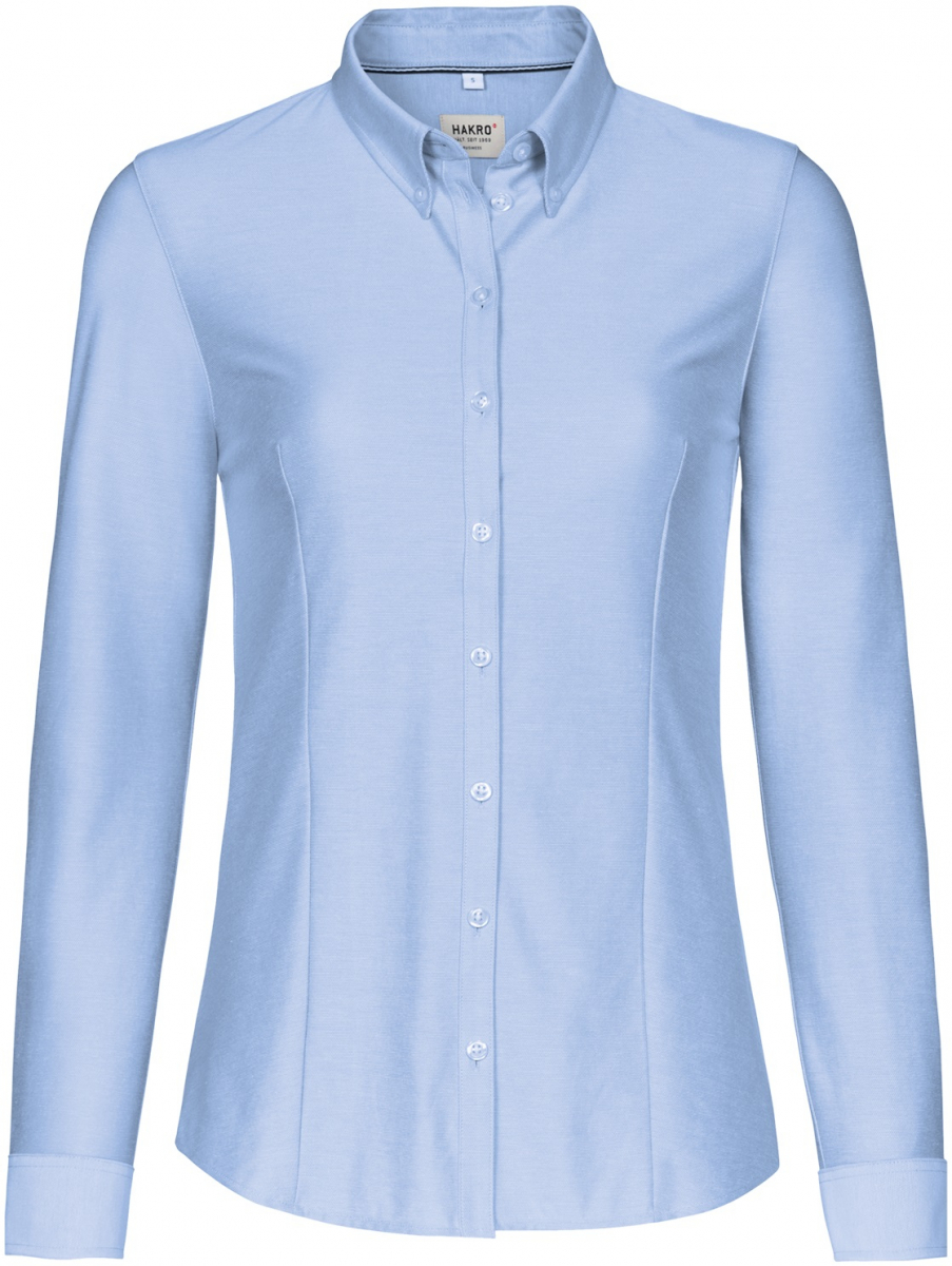 HAKRO-Workwear, Bluse, 1/1-Arm, Natural Stretch, 135 g / m², oceanblau