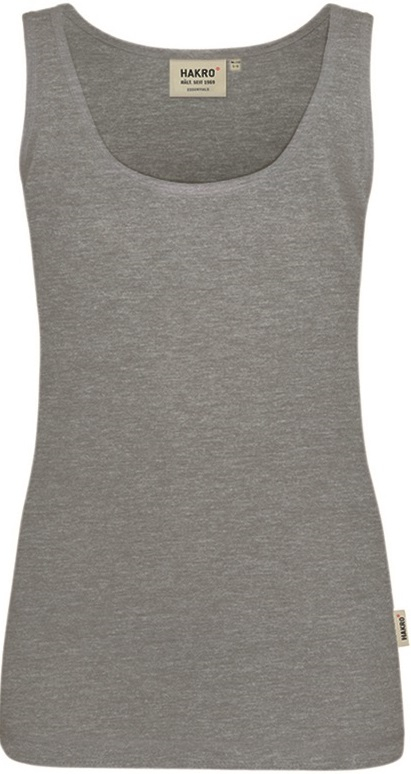 HAKRO-Worker-Shirts, Damen-Tanktop, Classic, 160 g / m², grau meliert