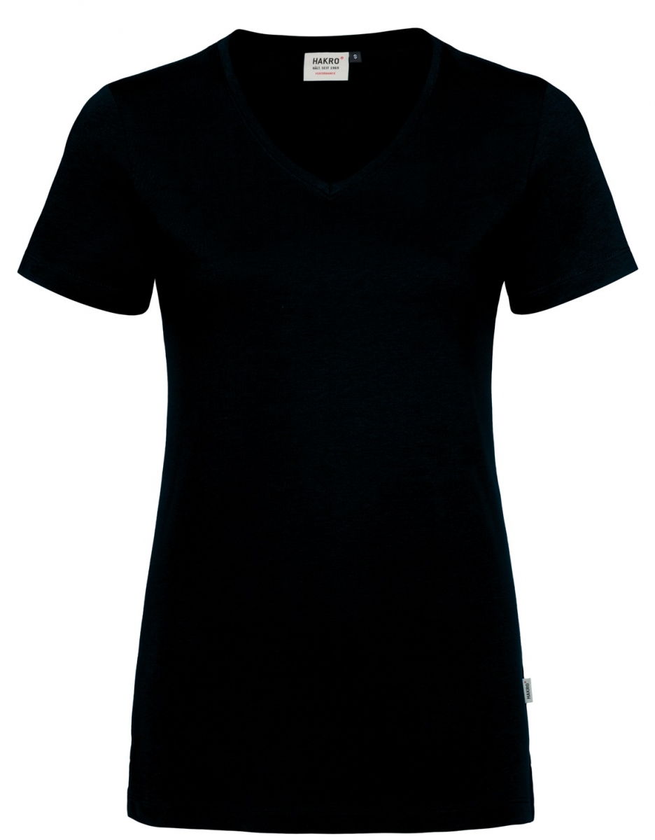 HAKRO-Worker-Shirts, Damen-V-Shirt, Cotton-Tec, 185 g / m, tinte