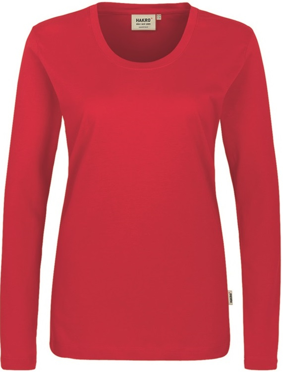 HAKRO-Worker-Shirts, Women-Longsleeve Classic, rot