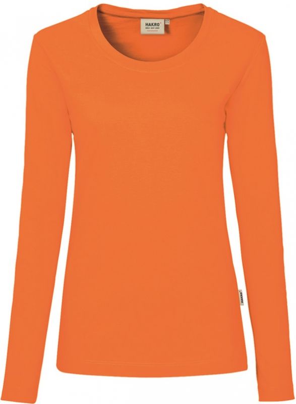 HAKRO-Worker-Shirts, Women-Longsleeve Performance, orange