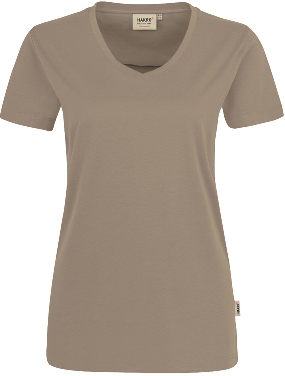HAKRO-Worker-Shirts, Damen-V-Shirt, Performance, 160 g / m², khaki