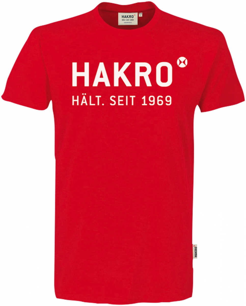 HAKRO-Worker-Shirts, T-Shirt, Logo, 160 g / m², rot
